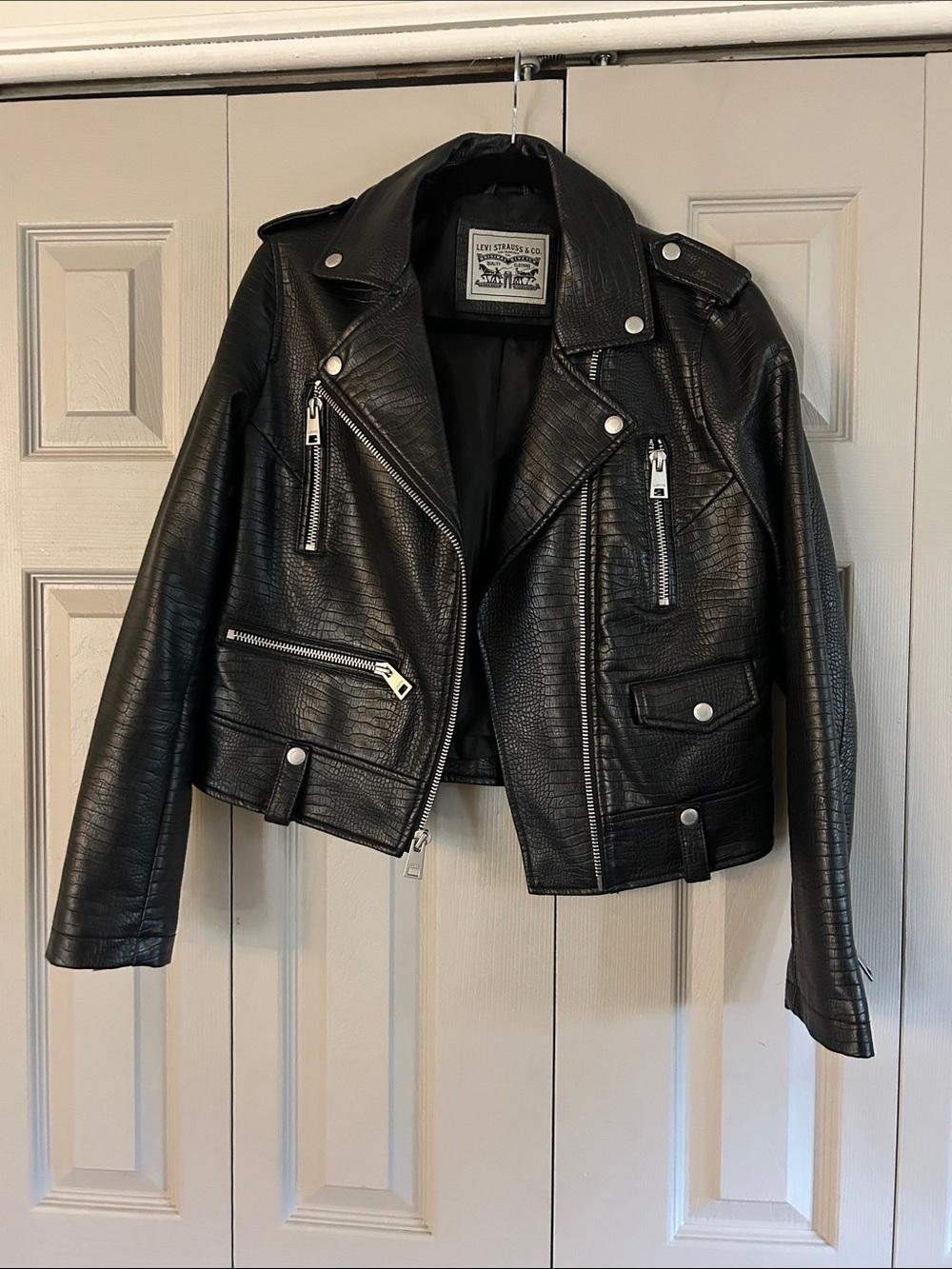 Levi's Women's Black Faux Leather Biker Jacket